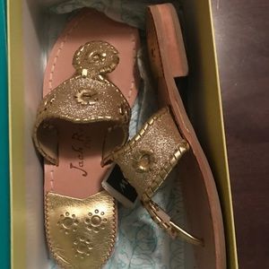 Jack Rogers Gold Sandals